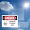 Signmission Chemical Storage Area Danger Sign, Vinyl Decal, 10in W x 7in L, 2PK OS-2PACK-DS-D-710-L-1629 - alternate 2